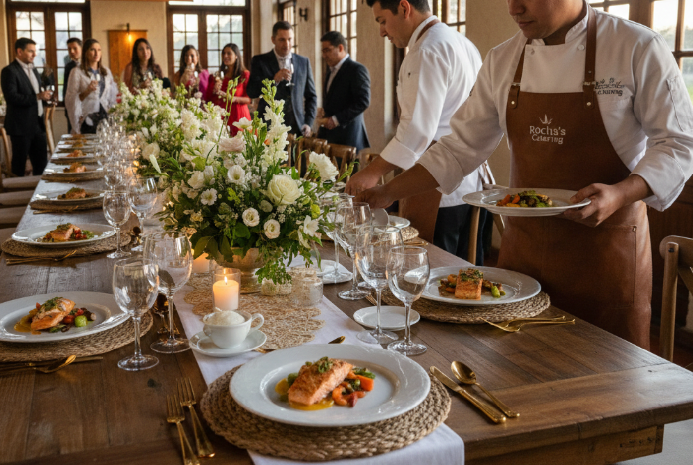 Precio catering 50 personas en Bogotá para eventos sociales y empresariales de lujo. Catering para 50 personas precios Bogotá.